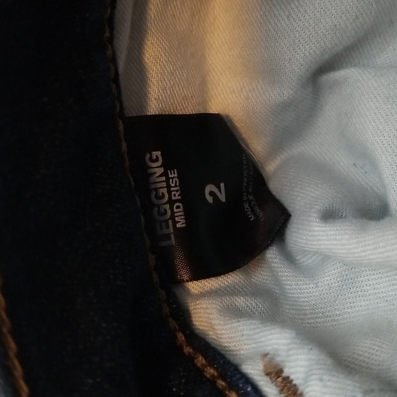 Express Denim Leggings Dark Wash Skinny Jeans - Picture 6 of 7